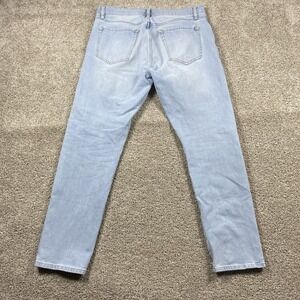 Flint And Tinder Jeans Mens 32x30 Light Wash Blue Straight Fit Stretch Denim